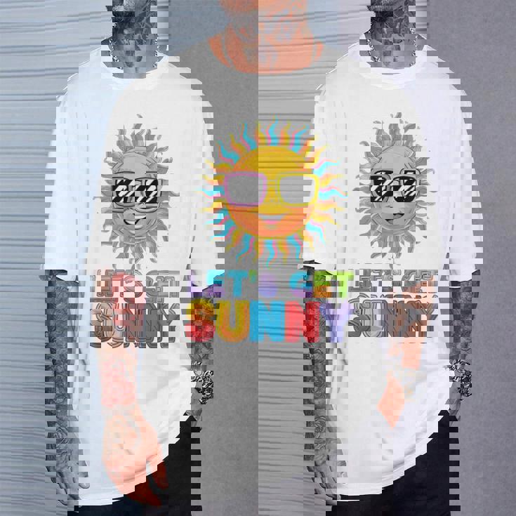 モチベーション輝くレッツゲットサニー活気 Tシャツ 彼への贈り物