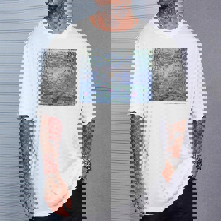 モネ 睡蓮 Tシャツ 彼への贈り物