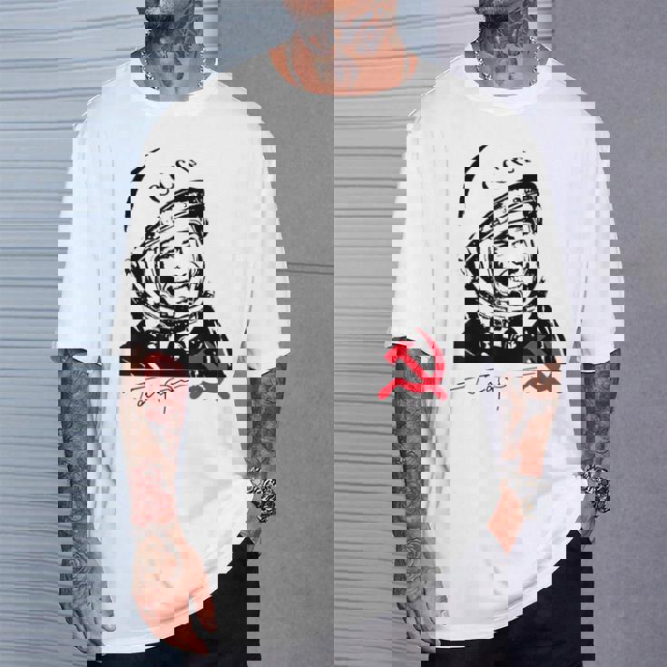 ユーリ・ガガーリン ソ連ロスコスモス コスモノート Tシャツ 彼への贈り物