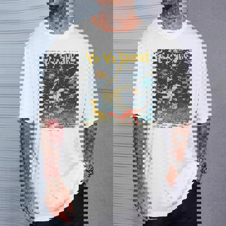 ヨーヨーザウルスファニーヨーヨー時代 長袖tシャツ Tシャツ 彼への贈り物