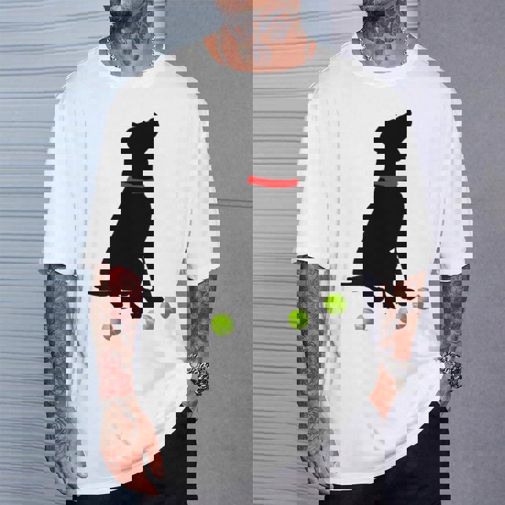 ラブラドールレトリバー 犬 イエロー ラボ テニスボール ギフト Tシャツ 彼への贈り物