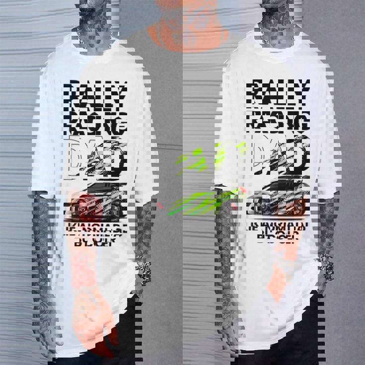 メンズ ラリーレース 父 ファニー ラリーカー レーシング お父さん Tシャツ 彼への贈り物