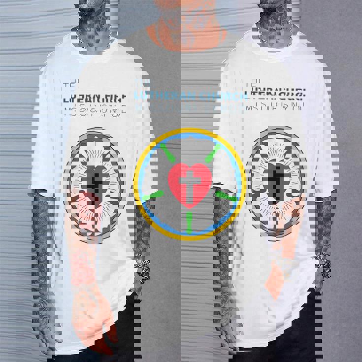 ルーテル教会 ミズーリ州会議 Lcms ローズシールロゴ Tシャツ 彼への贈り物