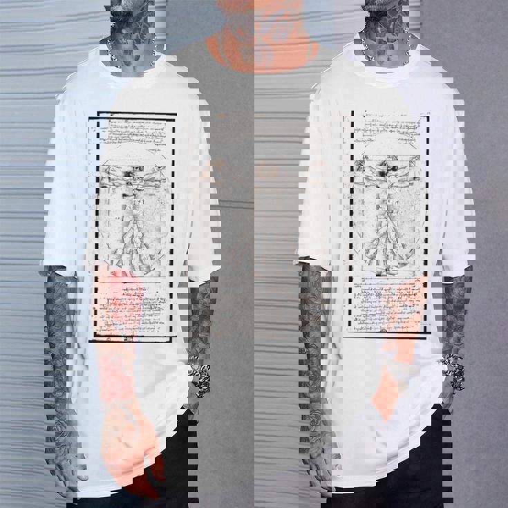 レオナルド・ダ・ヴィンチの「ヴィトルヴィア人」 オリジナル Tシャツ 彼への贈り物