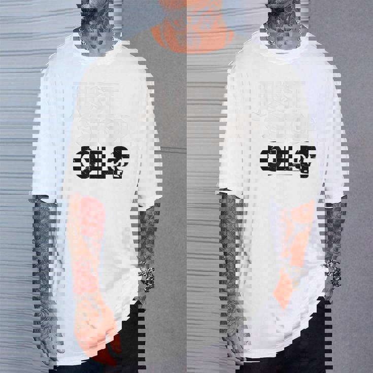 レトロ Justtop Oilave The Earth Meme Tシャツ 彼への贈り物