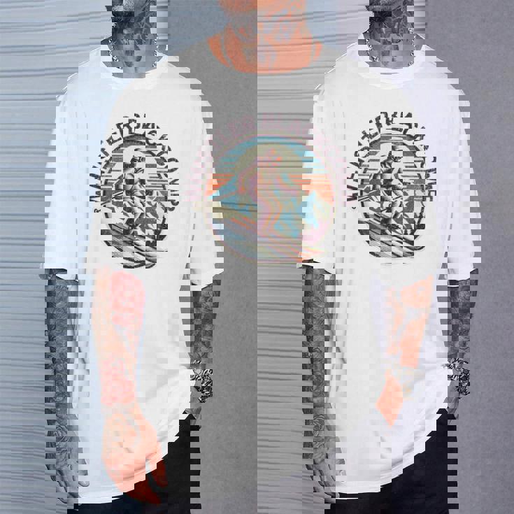 レトロ ヴィンテージ ウィスラー ブラッコム カナダ スキー リゾート 冬 Tシャツ 彼への贈り物