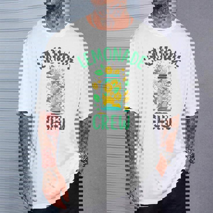 レモネードスタンドシャツ クルーとボス レモンジュース サマーイエロー Tシャツ 彼への贈り物