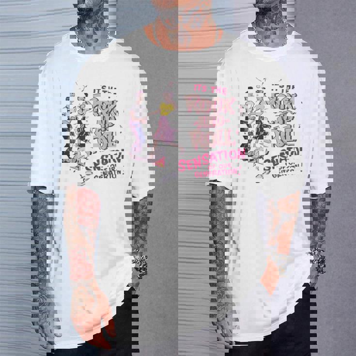 ロックンロール レトロ 50年代 ロカビリー ビンテージスタイル 1950年代 Tシャツ 彼への贈り物