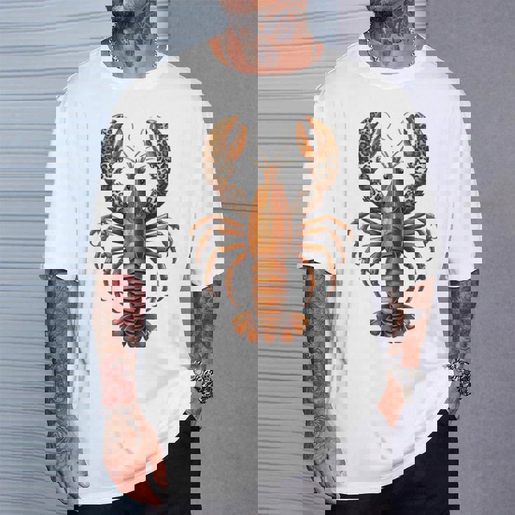 ロブスター ヒョウ ザリガニ ケイジャンフェスティバル 美学 長袖tシャツ Tシャツ 彼への贈り物