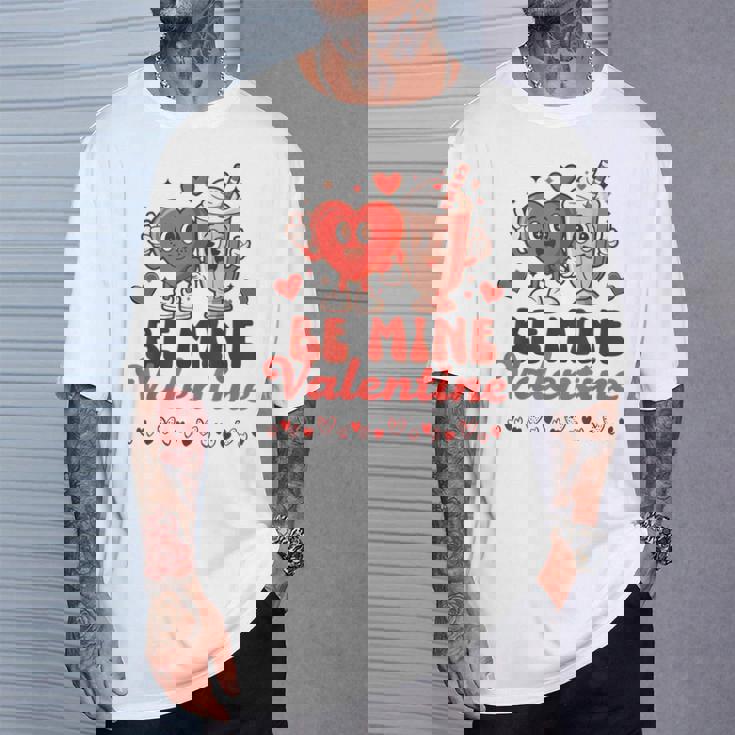 ロマンチックな手描きのスタイル バレンタインデー Tシャツ 彼への贈り物