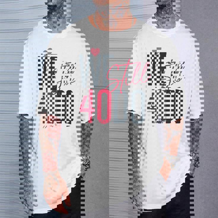 ロマンティックな結婚40周年 Wetill Do 40年 Tシャツ 彼への贈り物