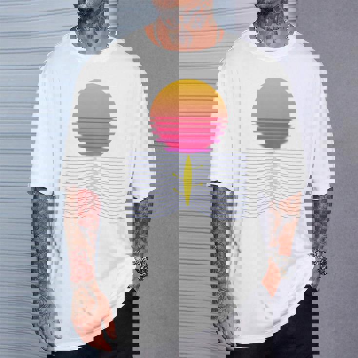 ローイング レトロ サンセット I チーム ローイング ボート ローイング スポーツ 長袖tシャツ Tシャツ 彼への贈り物