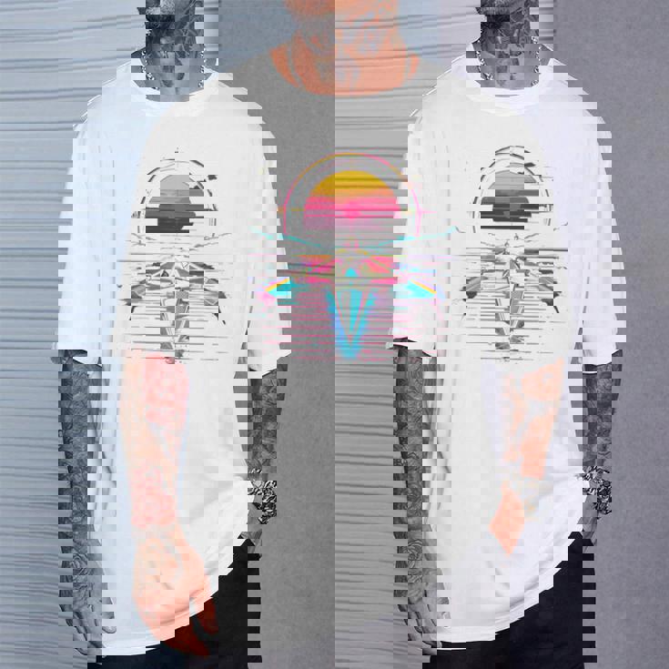 ローイング レトロウェーブ スカーリング 長袖tシャツ Tシャツ 彼への贈り物