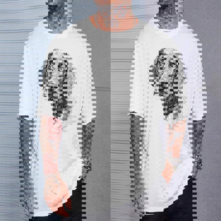 ワイマラナー 犬 グラフィック ペット アート ワイマラナー Tシャツ 彼への贈り物