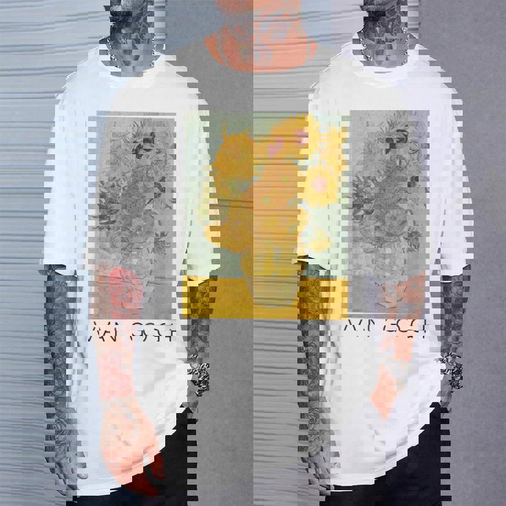 ヴァン・ゴッホ ひまわり アートギフト ヴィンセント・ヴァン・ゴッホ Tシャツ 彼への贈り物