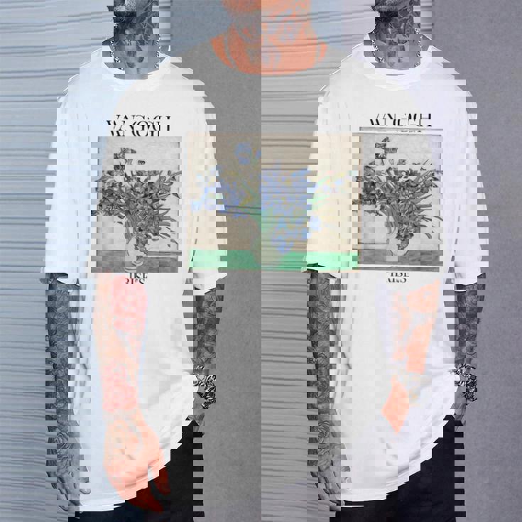 ヴァン・ゴッホ アイリス 印象派 アート絵画 ヴィンセント・ヴァン・ゴッホ Tシャツ 彼への贈り物