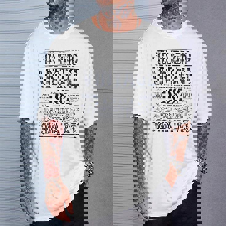 ヴィンテージ 1987 メンズ 限定版 Bday 1987 誕生日 Tシャツ 彼への贈り物