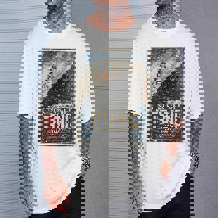 ヴィンテージ Rms タイタニック 1912 クルーズ歴史ポスター 記念品 長袖tシャツ Tシャツ 彼への贈り物