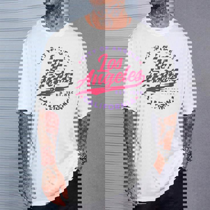 ヴィンテージ ロサンゼルス エンゼルス カリフォルニア レッドテキスト Tシャツ 彼への贈り物