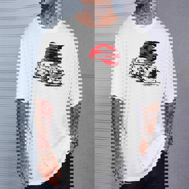 ヴィンテージジャパニーズクラシックカー、レーシングモータースポーツ Tシャツ 彼への贈り物