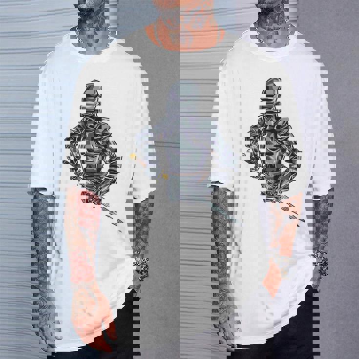 中世の兵士 騎士 戦士 ギフト 男性 女性 子供 男の子 Tシャツ 彼への贈り物