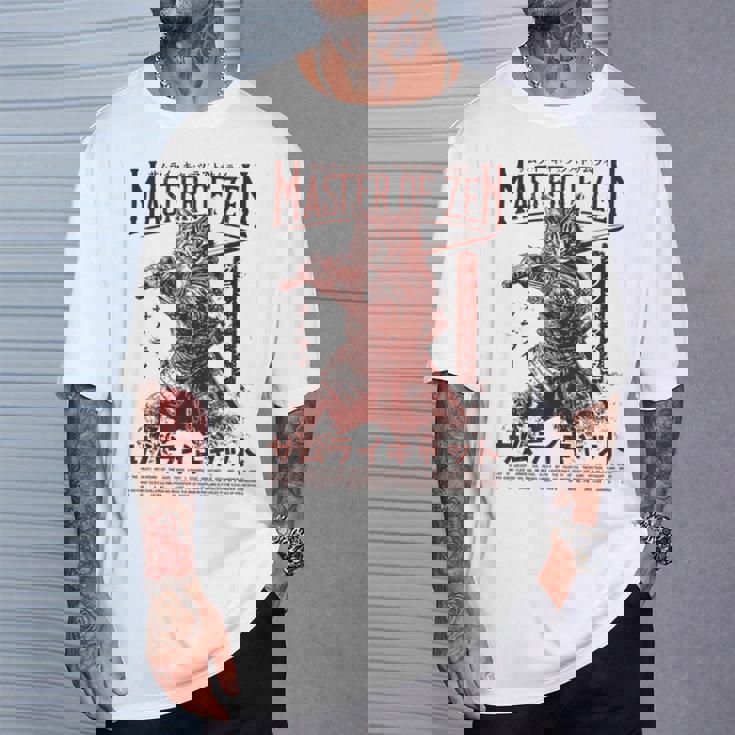 侍 猫戦士 浮世 オタク ストリートウェア 猫 サムライ Tシャツ 彼への贈り物