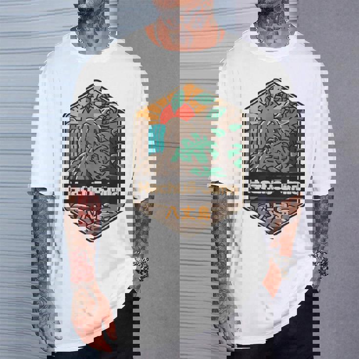 八丈島 日本の島 日本 Tシャツ 彼への贈り物