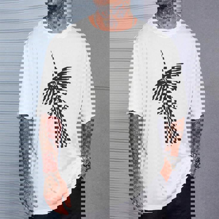 南米のペルーナスカラインハチドリコンドルのシルエット。 Tシャツ 彼への贈り物