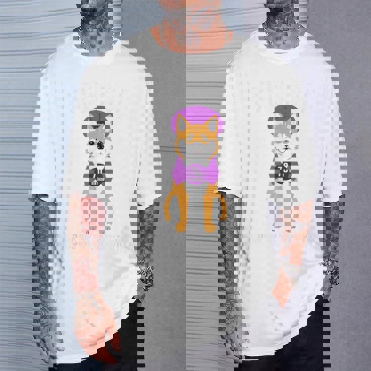 古希祝い 犬 柴犬 ちゃんちゃんこ 男性 女性 犬好き 70歳 Dog Days Best Days Tシャツ 彼への贈り物