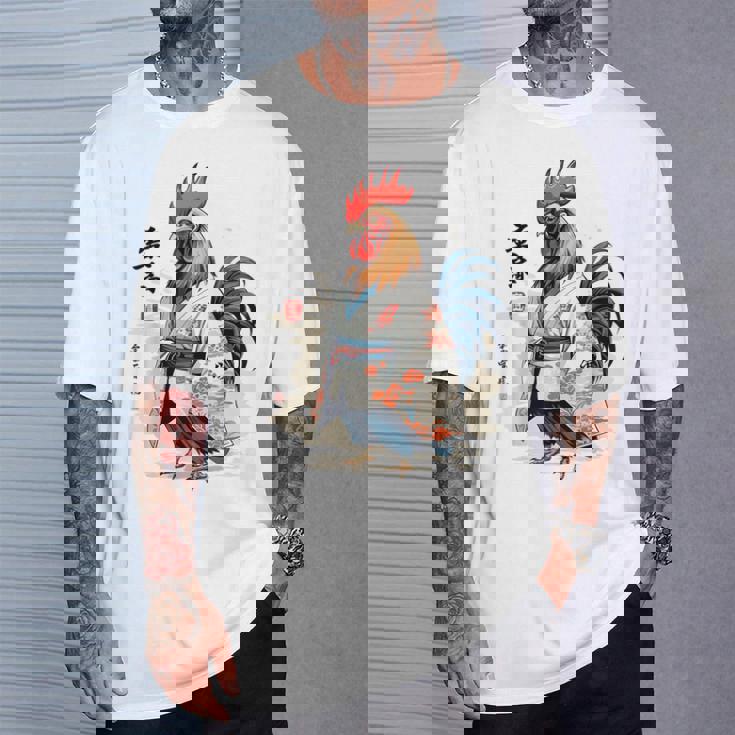 和風チキン 和風美鶏 ストリートウェア Tシャツ 彼への贈り物