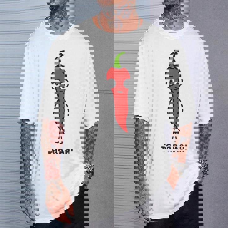 唐辛子 顔 イラスト かわいい おもしろ 面白い 簡単 シンプル ゆるい 野菜 Tシャツ 彼への贈り物