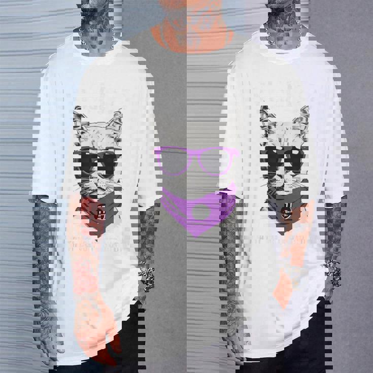 喜寿祝い ねこ サングラス 父 男性 女性 母 猫好き 喜寿 お祝い 77歳 おもしろ おもろい かっこいい Tシャツ 彼への贈り物