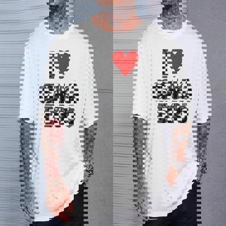 大阪万博 関西万博 記念 I Love Osaka Expo グッズ お土産 本 プレゼント メンズ レディース 長袖tシャツ Tシャツ 彼への贈り物