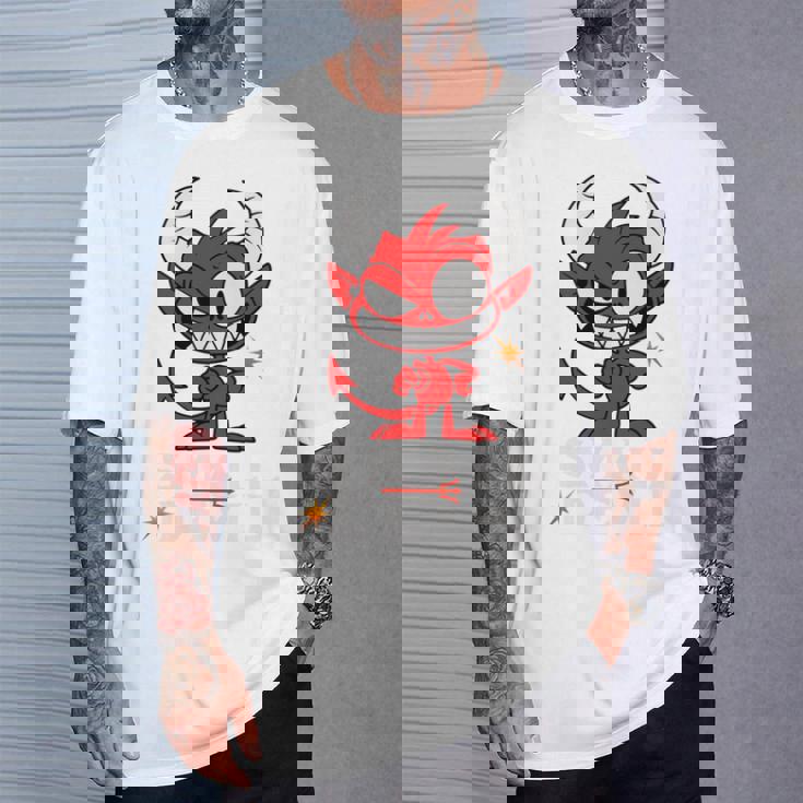 小さな悪魔 いたずらな小悪魔 長袖tシャツ Tシャツ 彼への贈り物