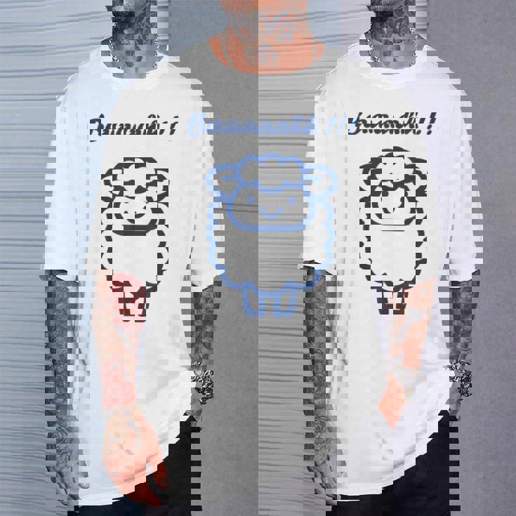 小さな羊 かわいいシンプルなミニマリストの動物 羊 Tシャツ 彼への贈り物