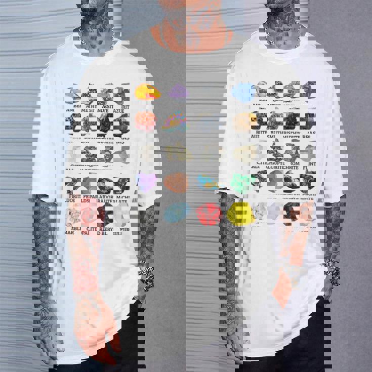 岩石・鉱物の種類 宝石学・地質学 教育 Tシャツ 彼への贈り物