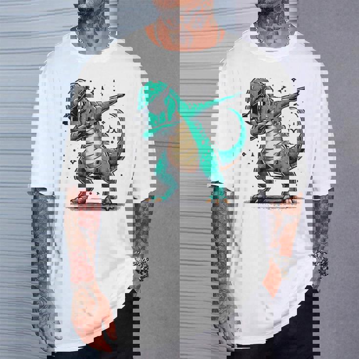 恐竜 ダビングサングラス ダブダンス Tシャツ 彼への贈り物