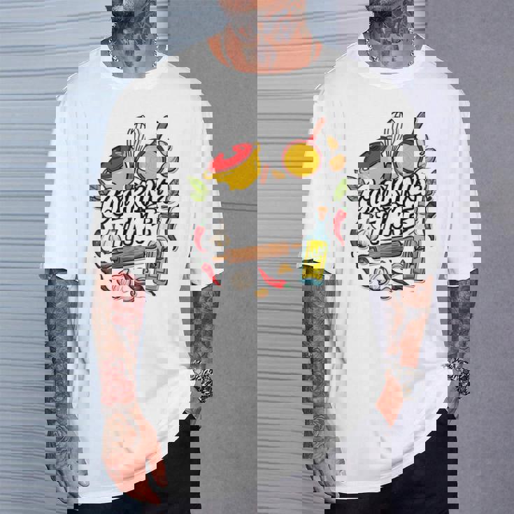 料理の日 宗教料理 シェフ向け 料理 男性 女性 長袖tシャツ Tシャツ 彼への贈り物