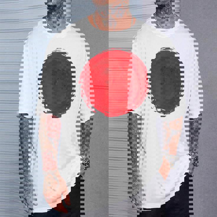 日本国旗 昇る太陽 日照 日の丸 Tシャツ 彼への贈り物