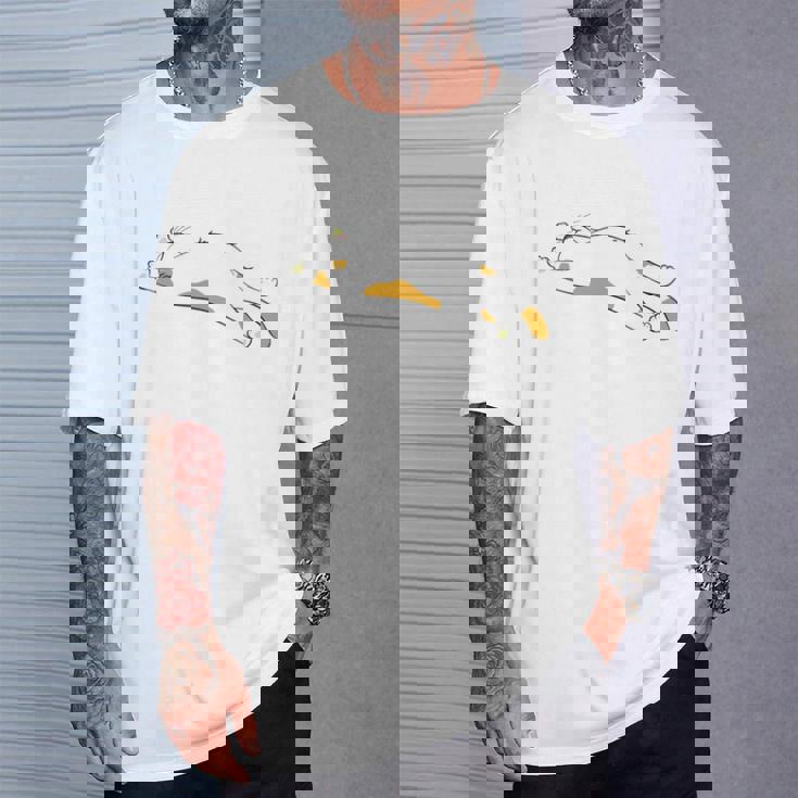 明日から本気出す 面白い猫のことわざ 長袖tシャツ Tシャツ 彼への贈り物