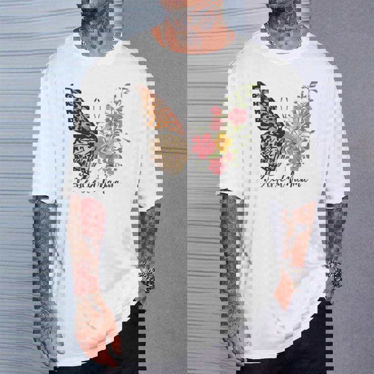 最高のママ史上最高の母の日祝福されたママ 長袖tシャツ Tシャツ 彼への贈り物