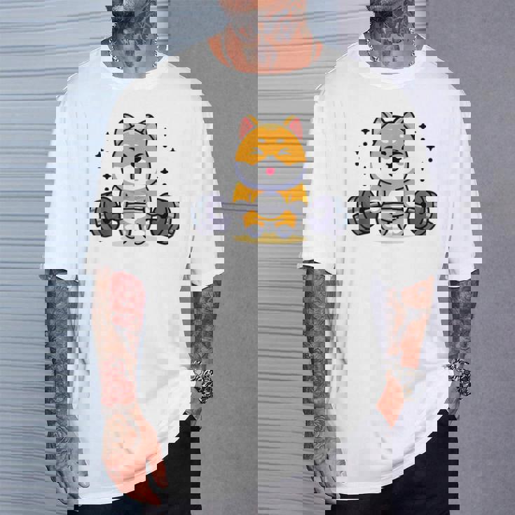 柴犬 イヌ 面白いtシャツ 犬 筋トレ 文字入り メンズ おもしろ 面白い 服 おもしろグッズ 文字 Tシャツ 彼への贈り物