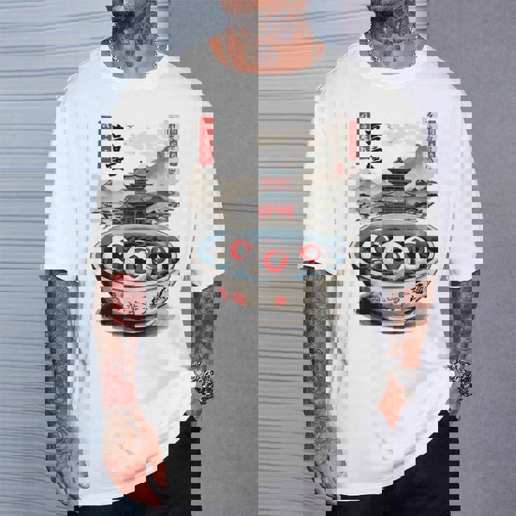 浮世絵ジャパン オカルトホラー ハロウィン 妖怪ラーメン エステ Tシャツ 彼への贈り物