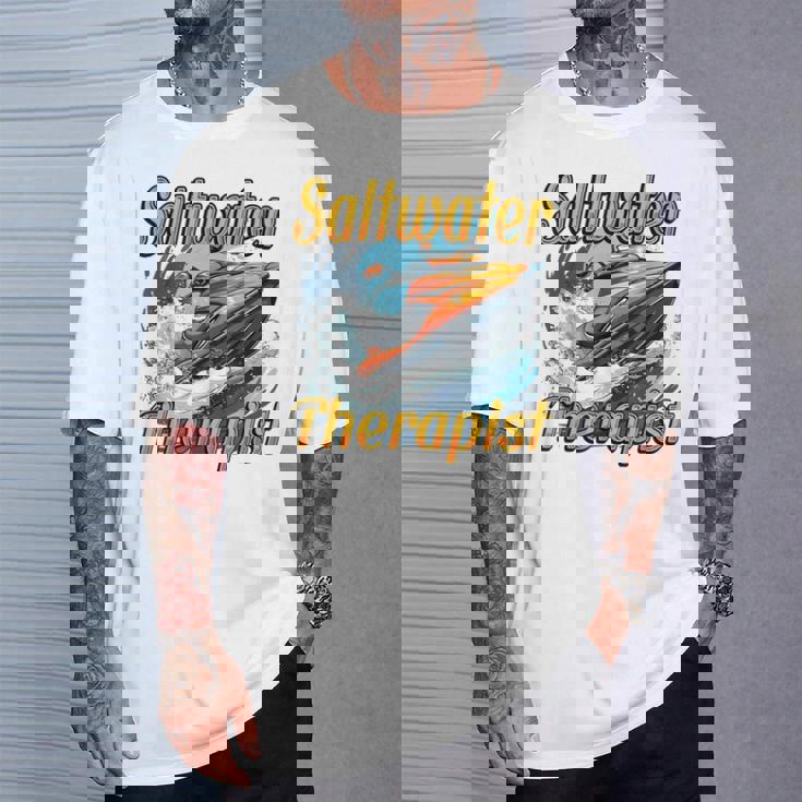 海水療法士ジェットスキー愛好家 Tシャツ 彼への贈り物
