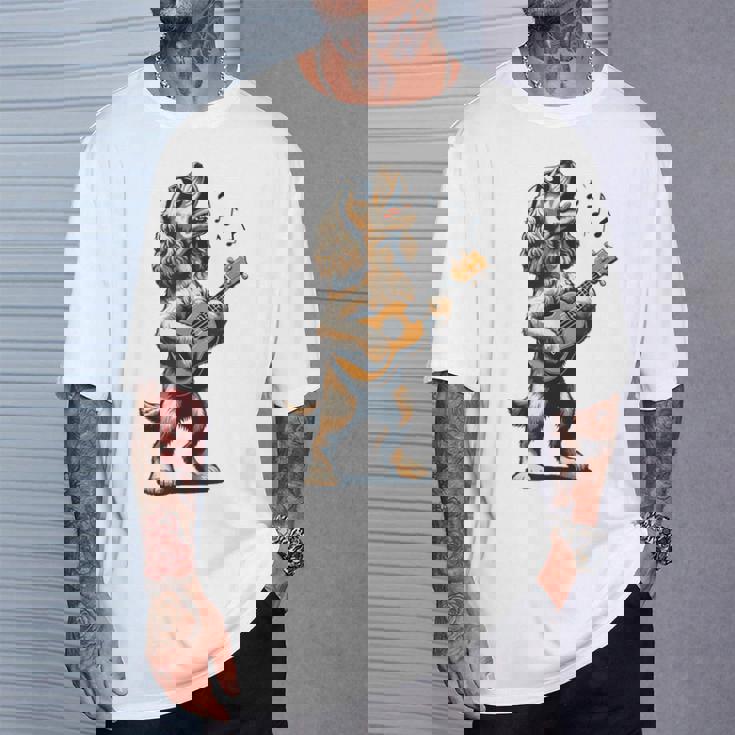 犬 演奏 ギター 歌う アメリカン コッカー スパニエル 面白い Tシャツ 彼への贈り物