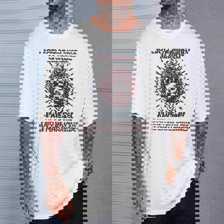 犬のお父さんはすごい-ブリード・ラゴット・ロマニョーロ・ドッグ・マム Tシャツ 彼への贈り物