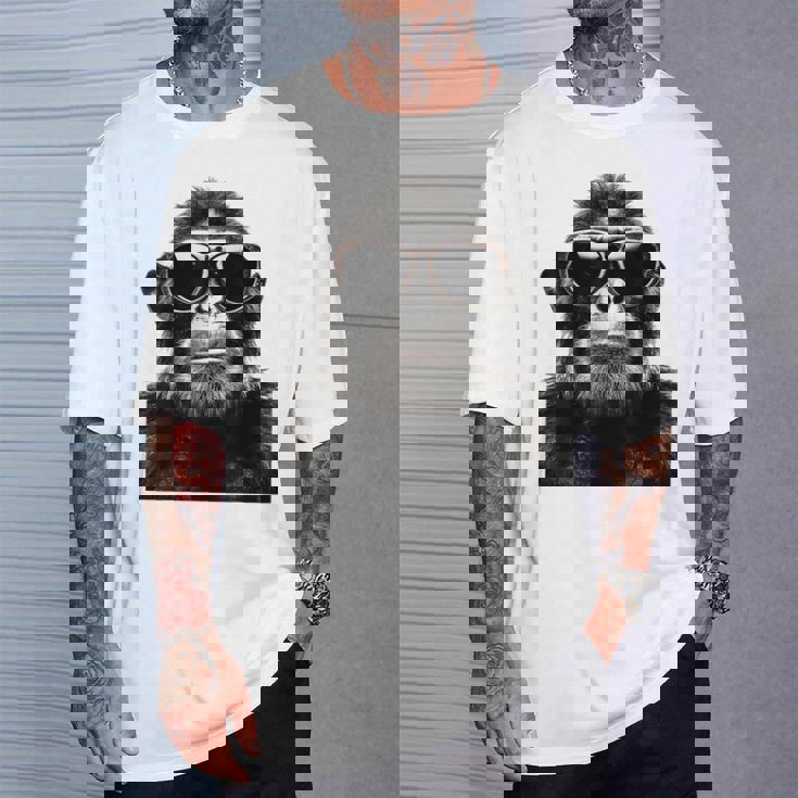 猿の恋人 アート 図面 動物 抽象 グラフィック 猿 Tシャツ 彼への贈り物