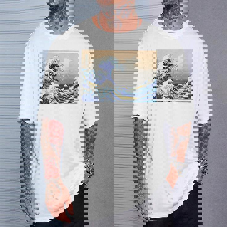 神奈川沖大波 北斎 日本美術 Tシャツ 彼への贈り物