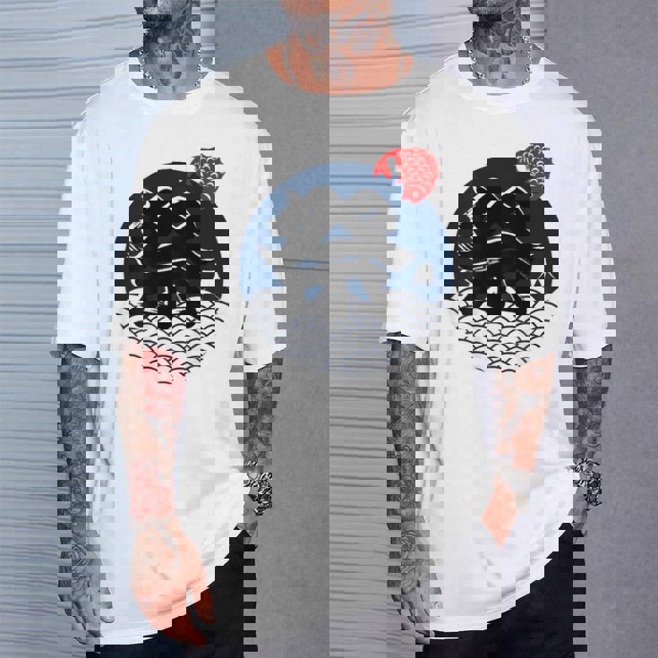 祭 まつり お祭り 海 富士山 鯛 夏祭り 秋祭り 花火大会 納涼まつり カジュアル はっぴのようなおもしろワッショイ Tシャツ 彼への贈り物