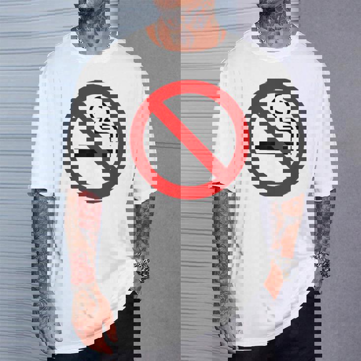 禁煙シンボル ノベルティ 禁煙サイン Tシャツ 彼への贈り物